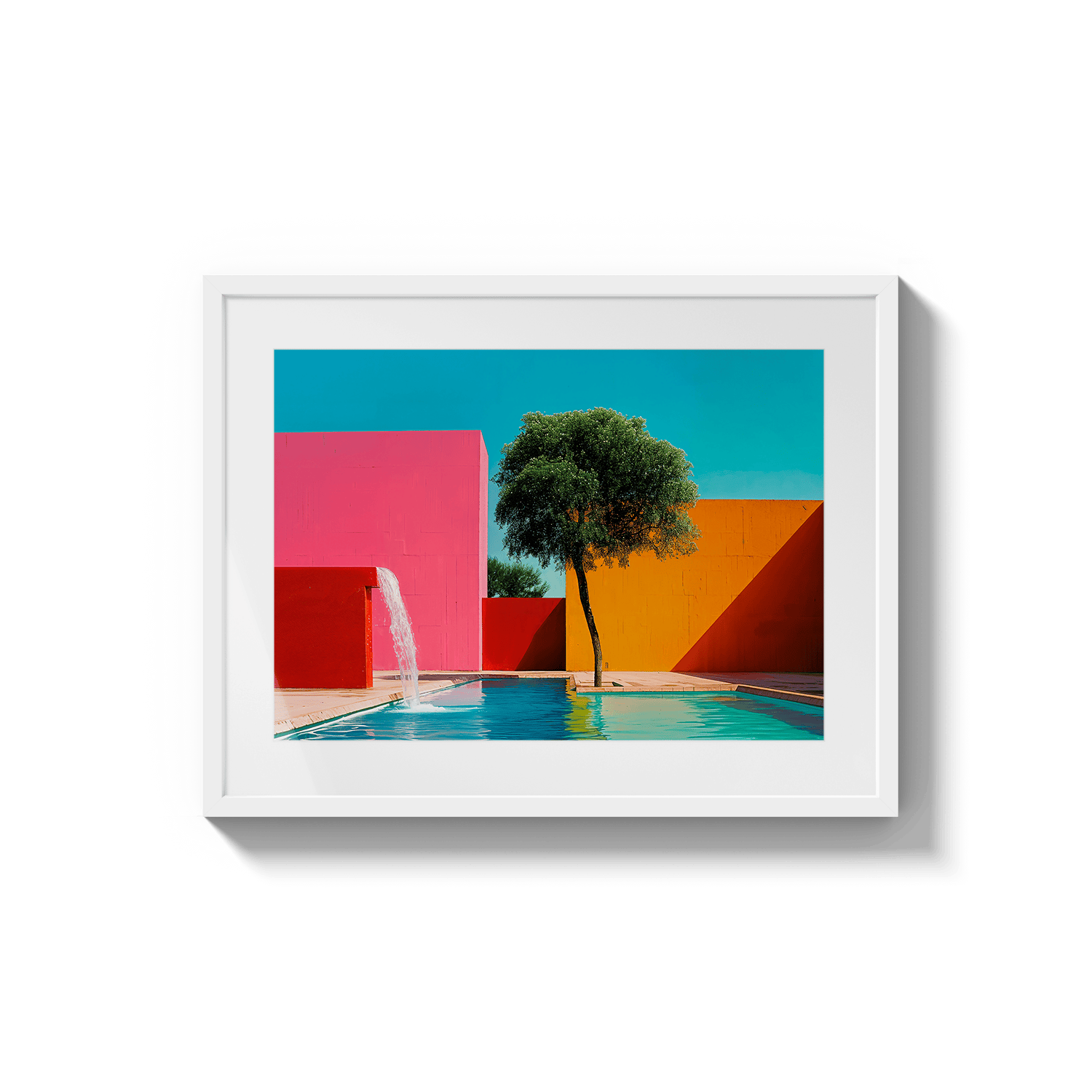 Tribute to Luis Barragán v2 – Framed Fine Art Print – Stories First