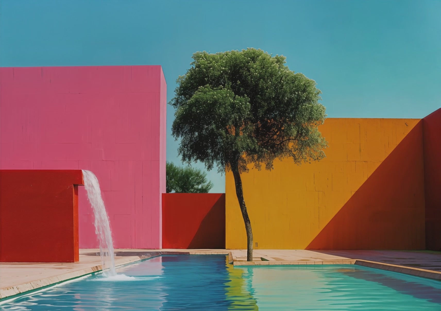 Tribute to Luis Barragán v2 – Framed Fine Art Print – Stories First